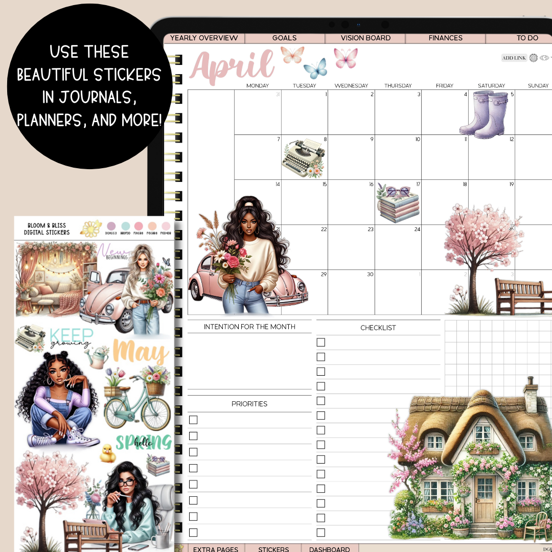 Bloom & Bliss Spring Digital Stickers