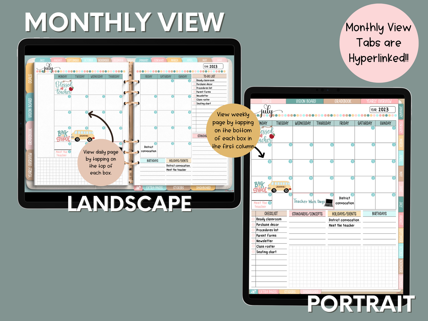 The Dedicated Digital Teacher Planner