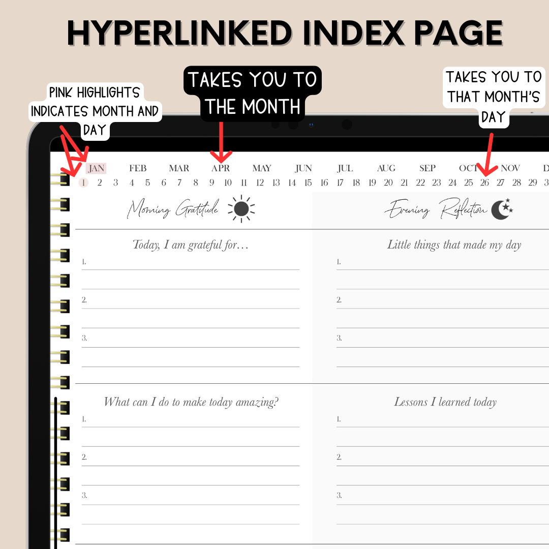The 365 Days of Gratitude Digital Journal