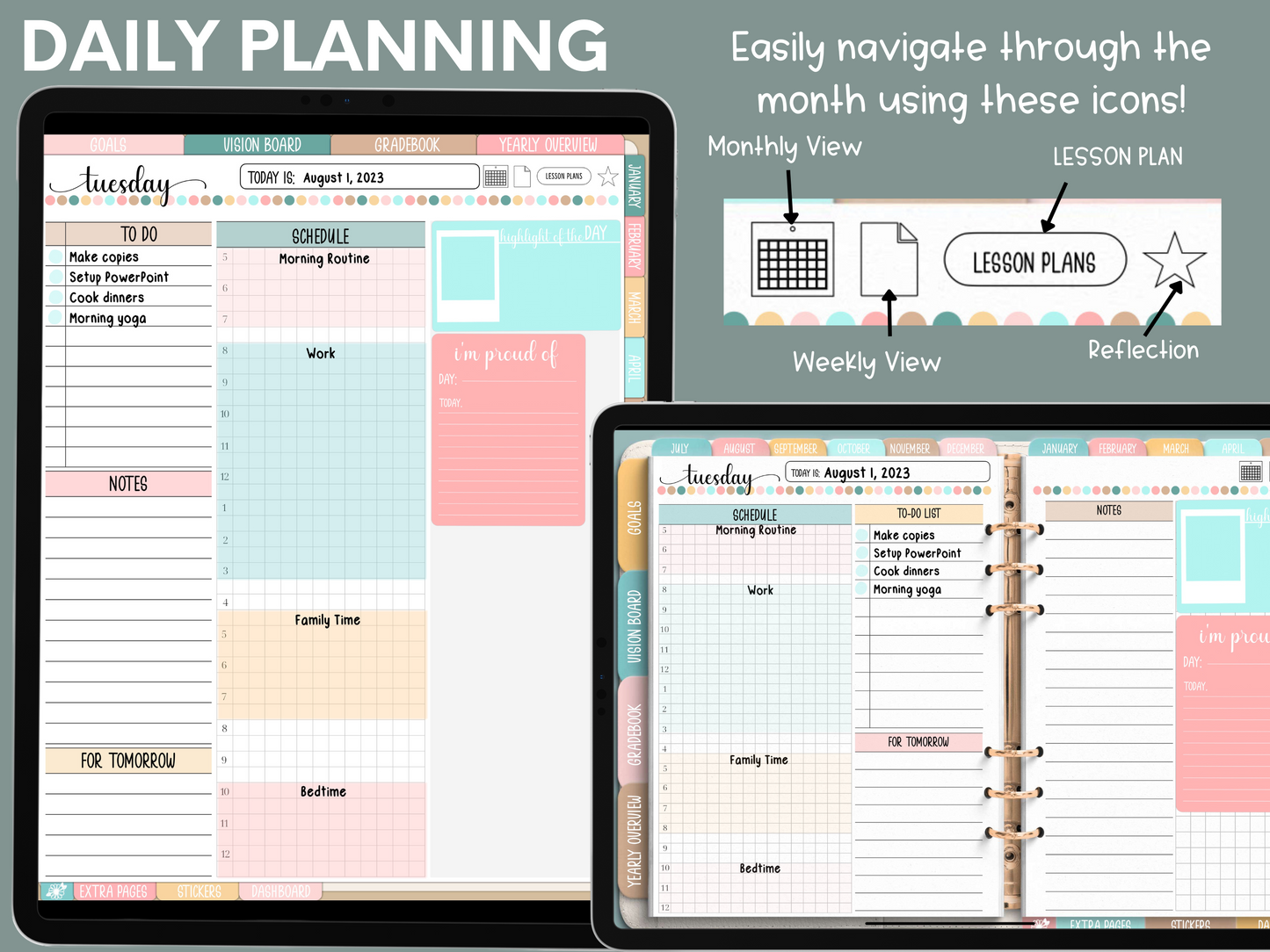 The Dedicated Digital Teacher Planner