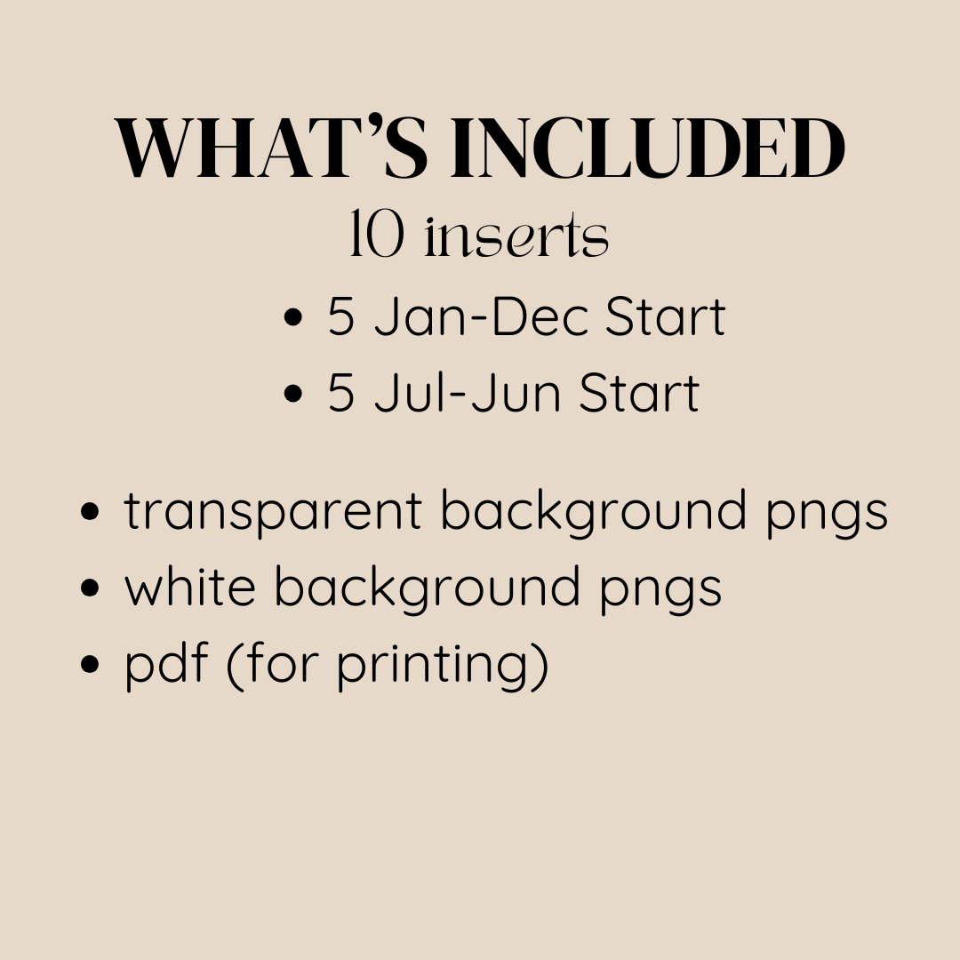 Year in Pixels Planner Inserts | Digital & Printable Tracker