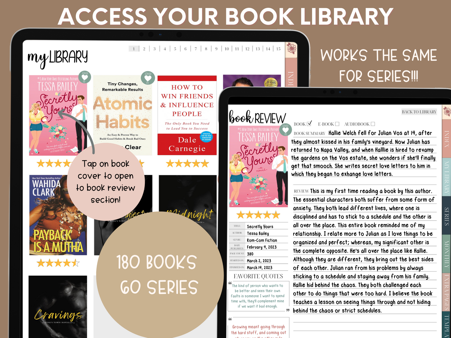 Well-Read Digital Reading Journal