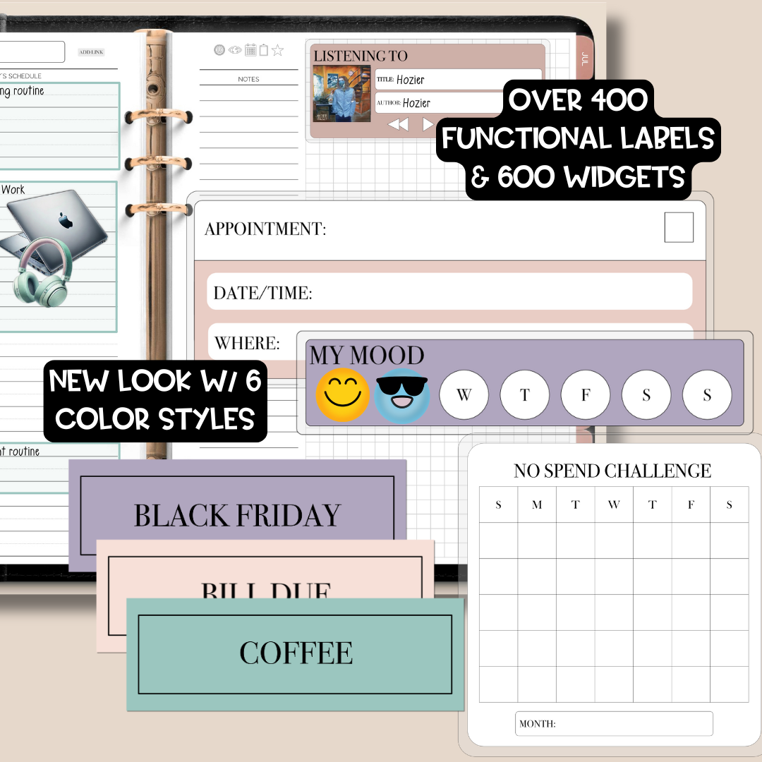 2025-2026 Midyear Overcomer Landscape Digital Planner - Box & Classic Layout Included
