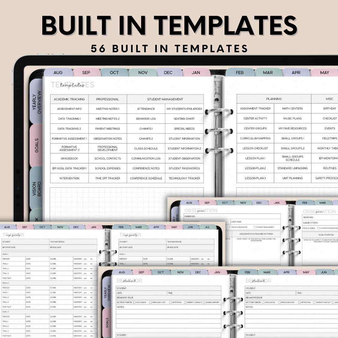 The Intentional Teacher Digital Planner-Landscape Orientation