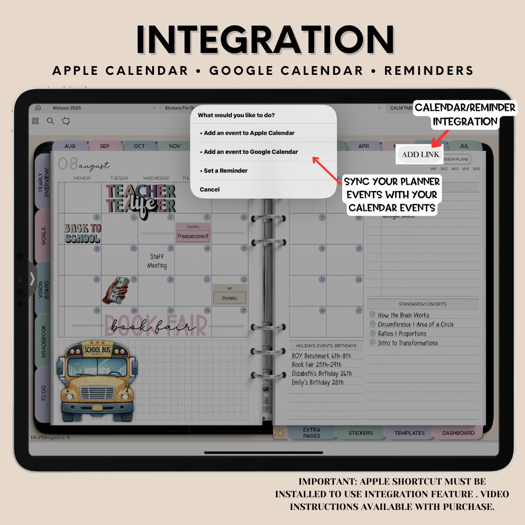 The Intentional Teacher Digital Planner-Landscape Orientation