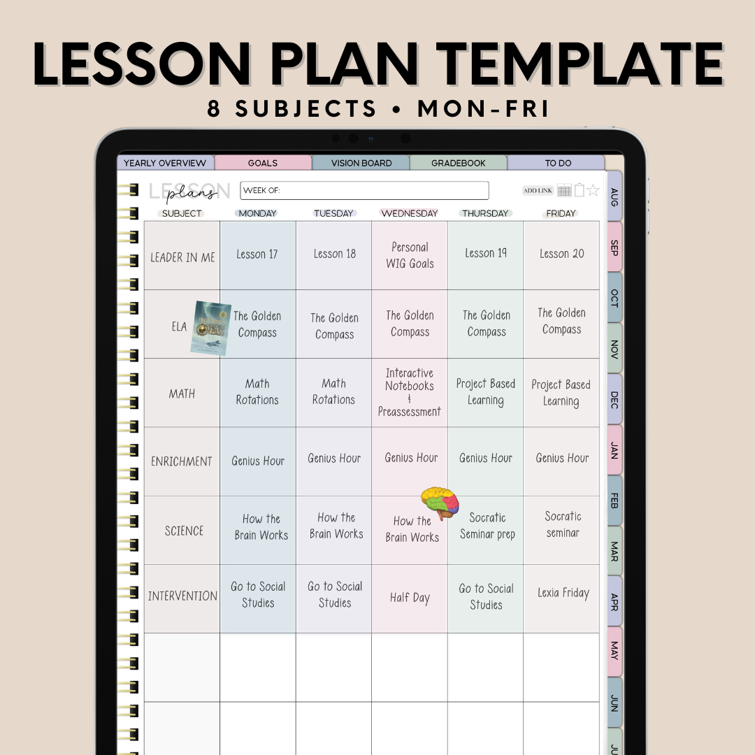 The Intentional Teacher Digital Planner-Portrait Orientation