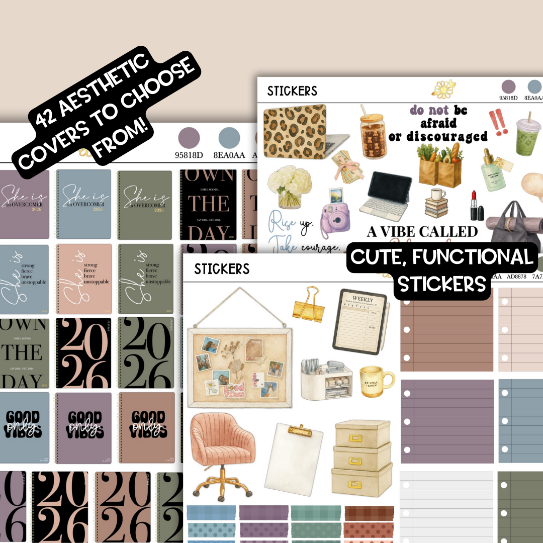 2026 Overcomer Portrait Digital Planner - Box and Classic Layout Included