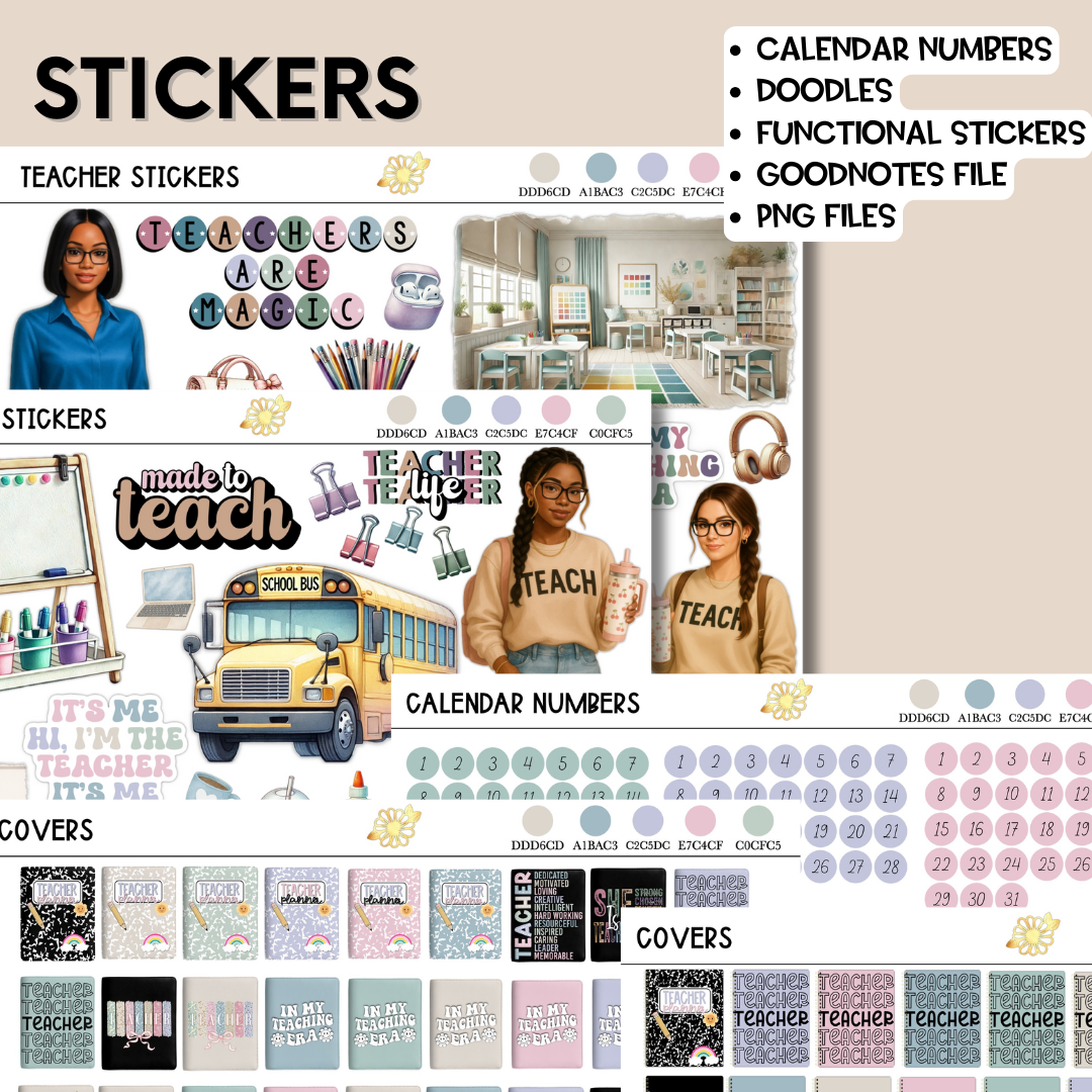 The Intentional Teacher Digital Planner-Landscape Orientation