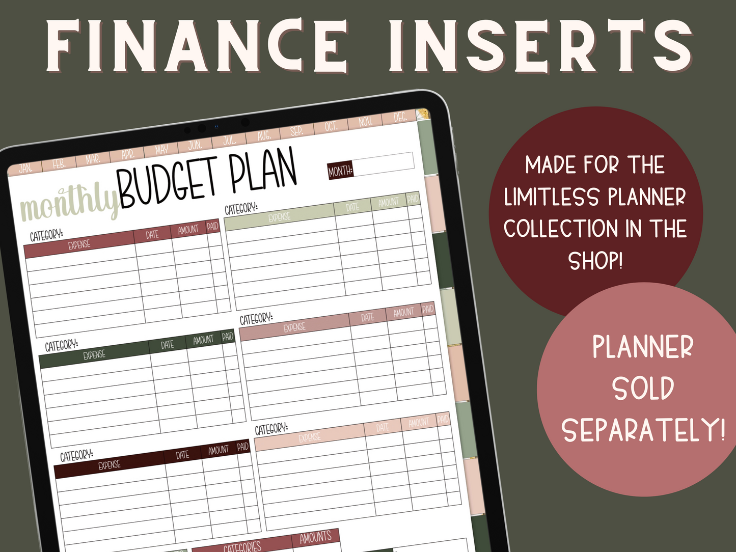 FINANCE INSERTS