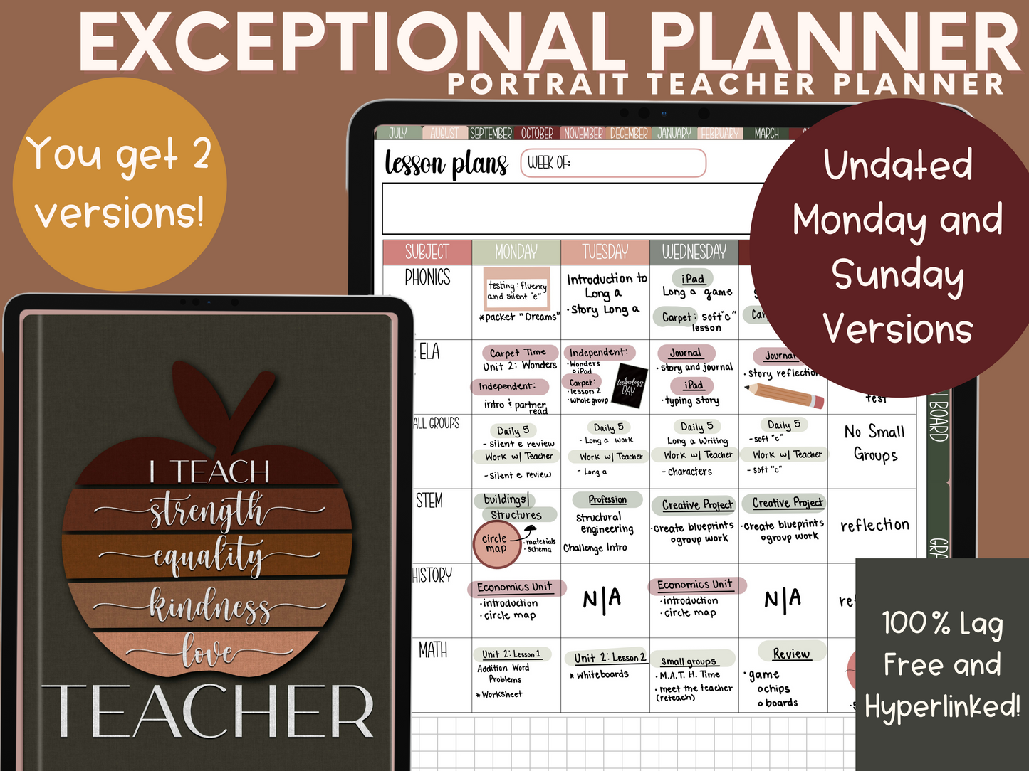 Teacher planner, digital teacher planner, lesson plan template, planner for teacher, teacher digital planner, academic planner