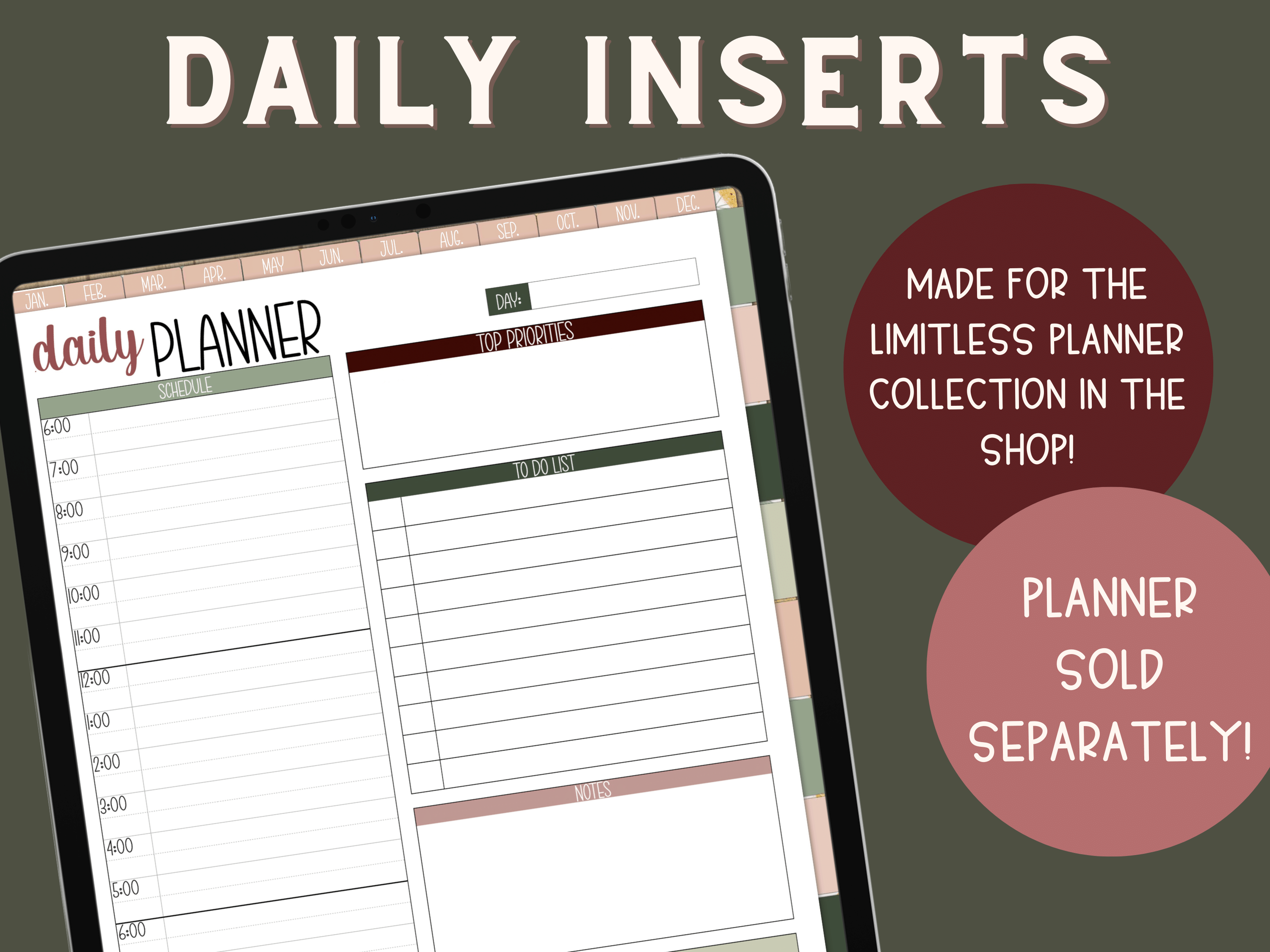 DAILY INSERTS (COLOR) – DGPDesignsCo.