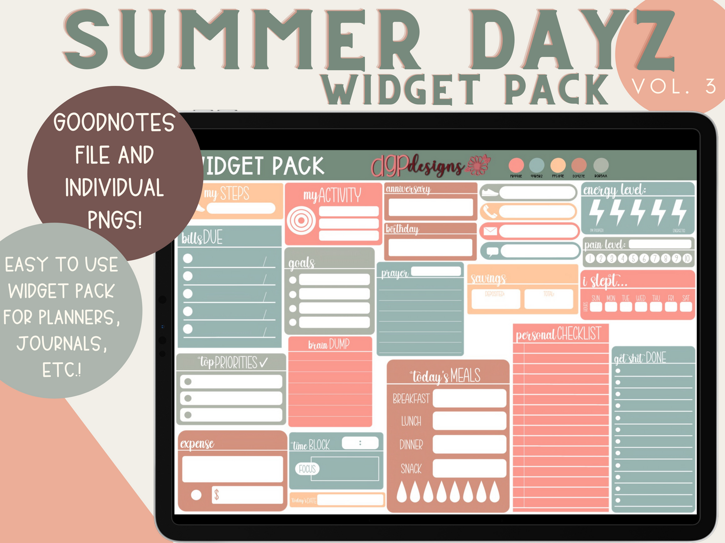 widget stickers, widget digital stickers