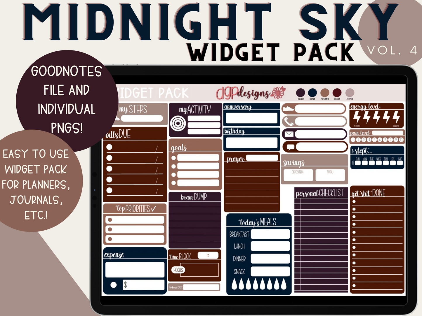 widget stickers, widget digital stickers