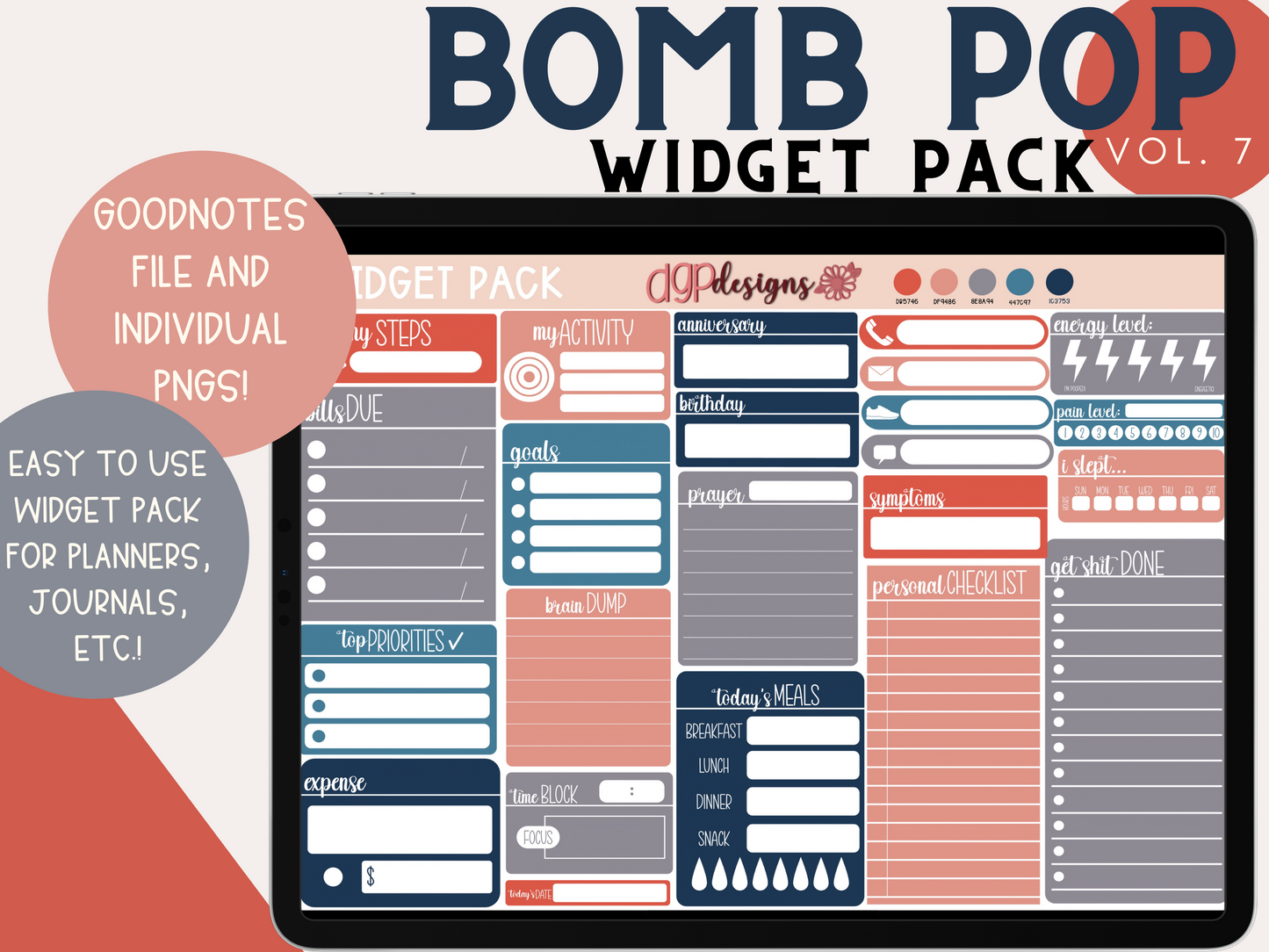 widget stickers, widget digital stickers