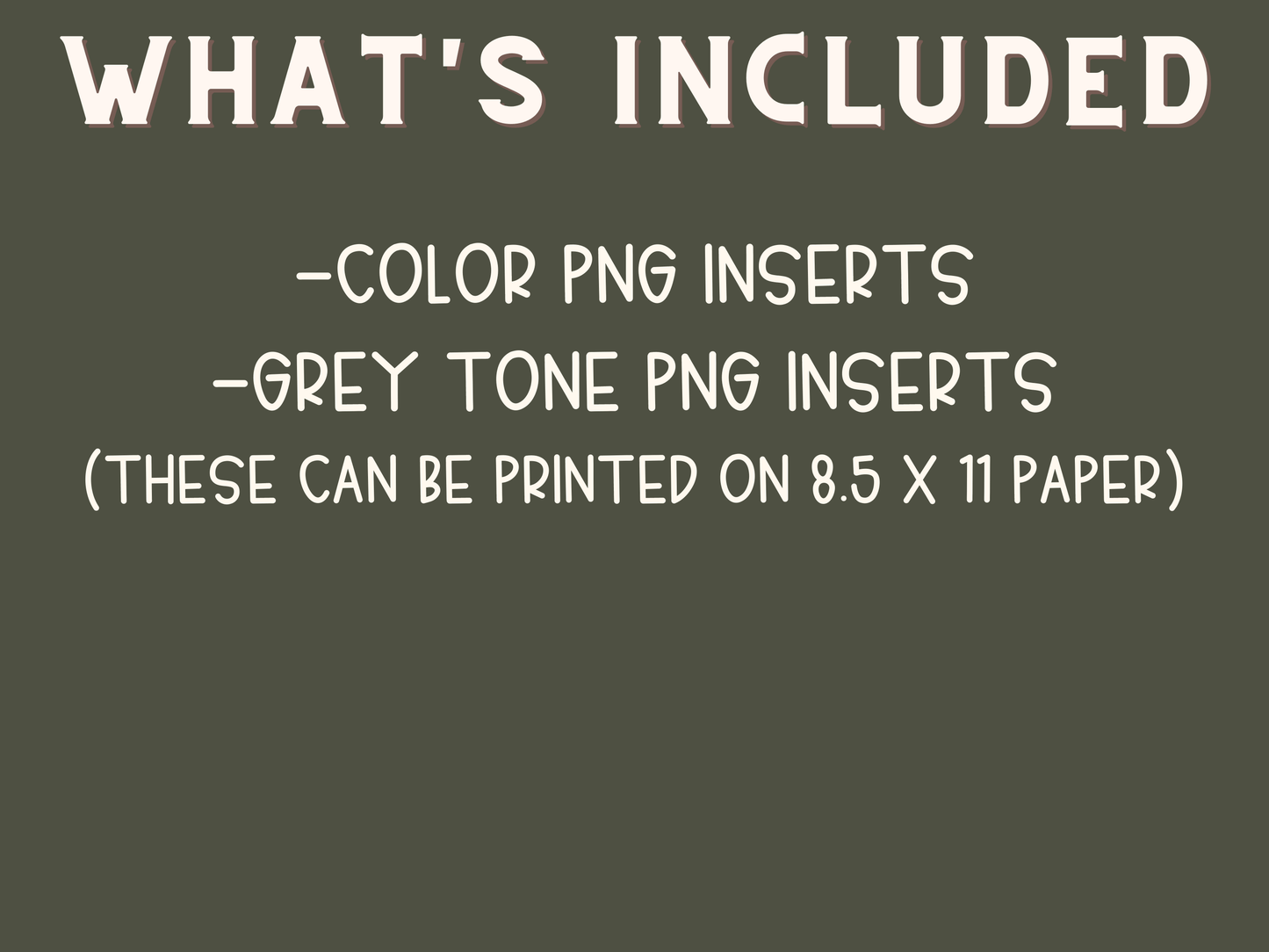 WEEKLY INSERTS (COLOR)