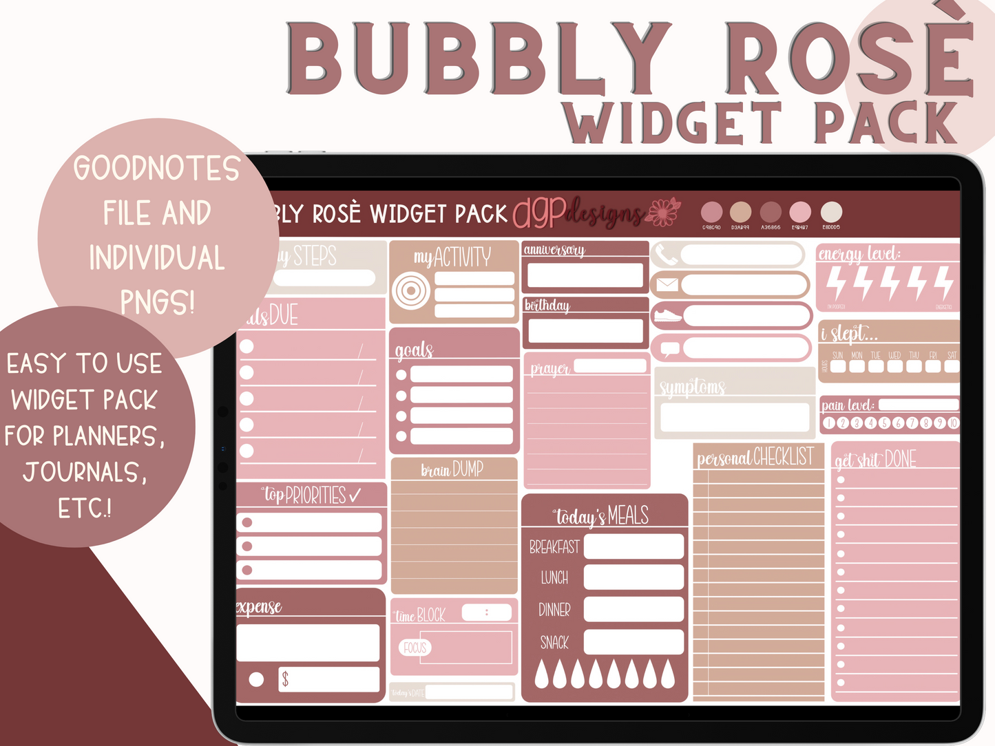 widget stickers, widget digital stickers