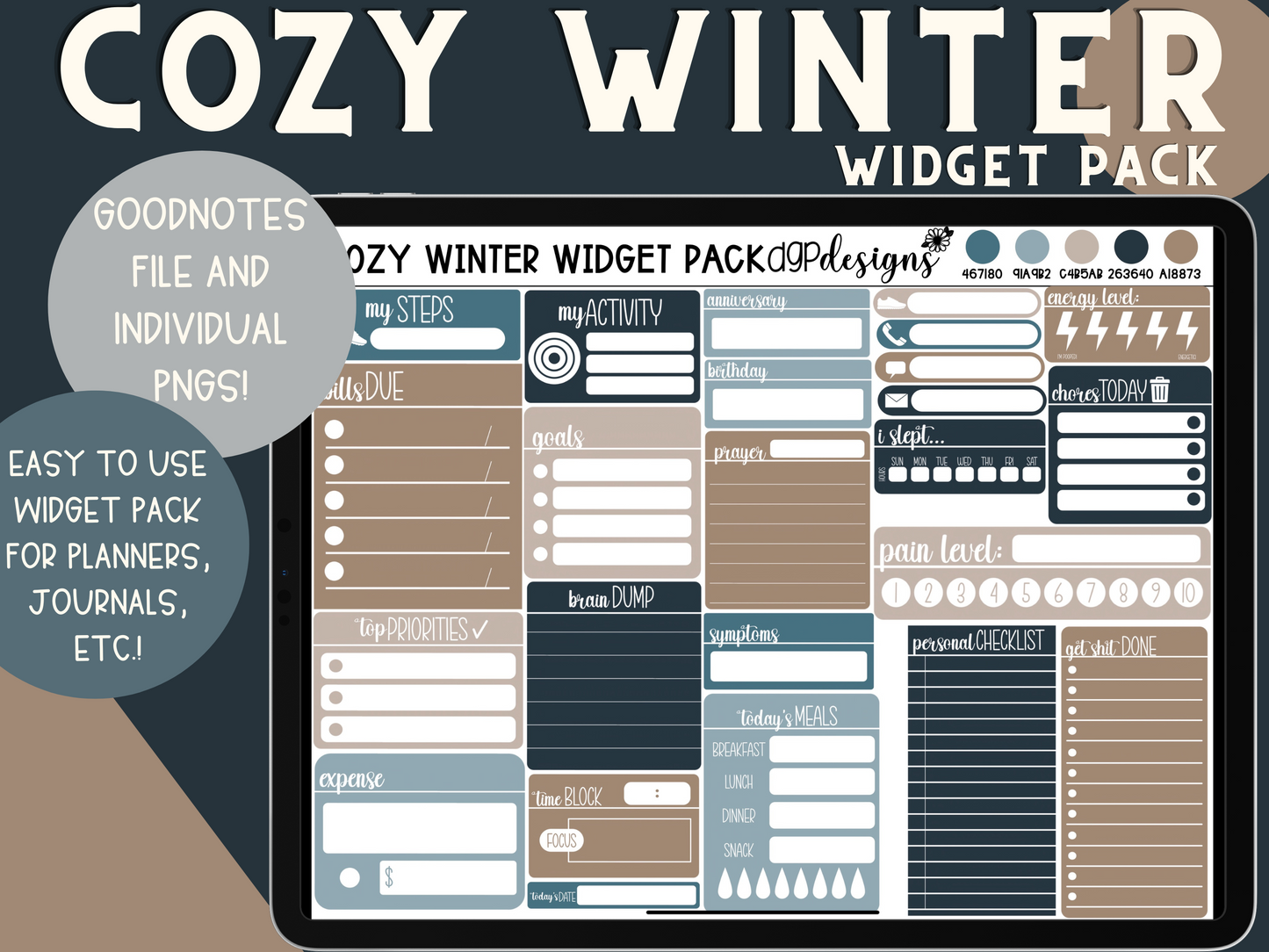 widget stickers, widget digital stickers