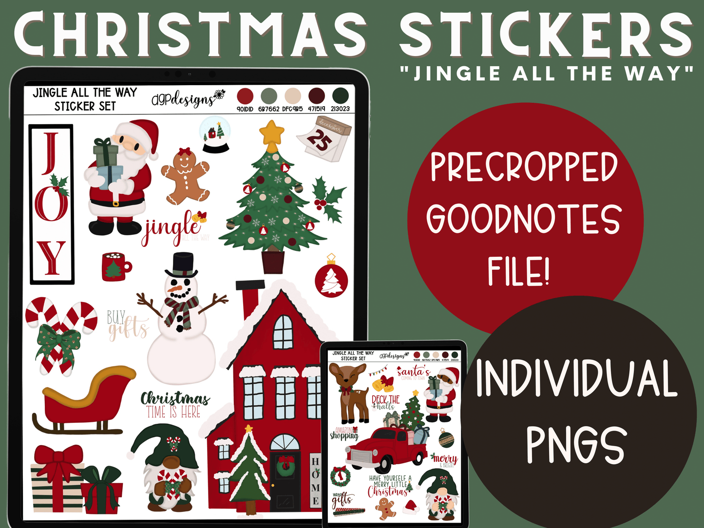 holiday stickers, holiday digital stickers, christmas stickers, christmas digital stickers, merry christmas stickers