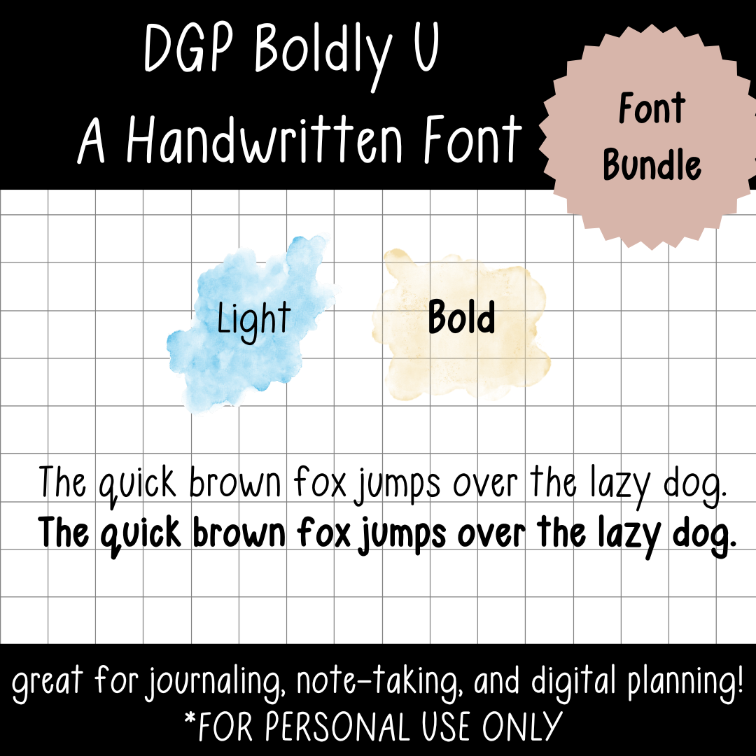 FONTS – DGPDesignsCo.