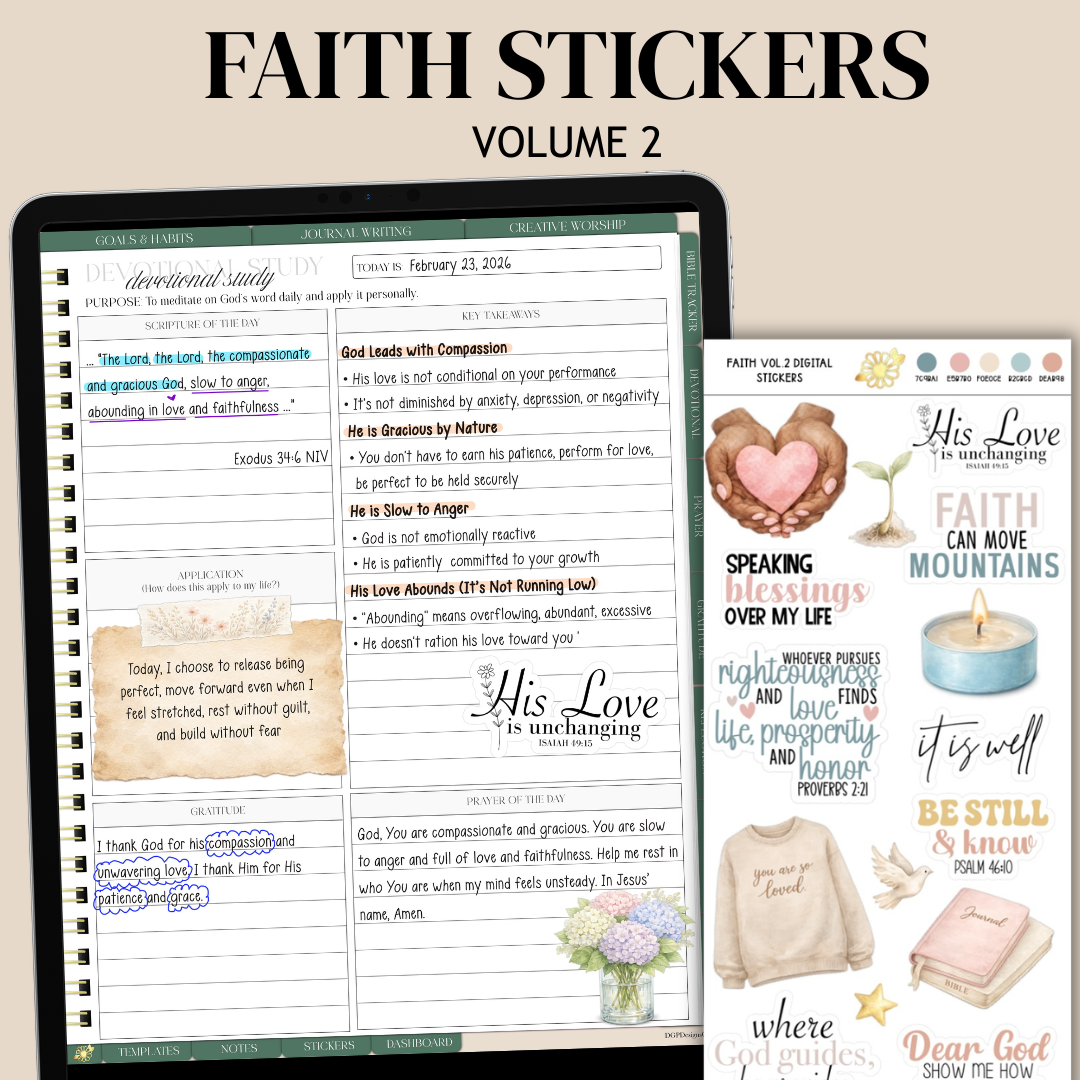 Sticky Note Faith Designs Faith Stickers Vol. 2 – DGPDesignsCo.