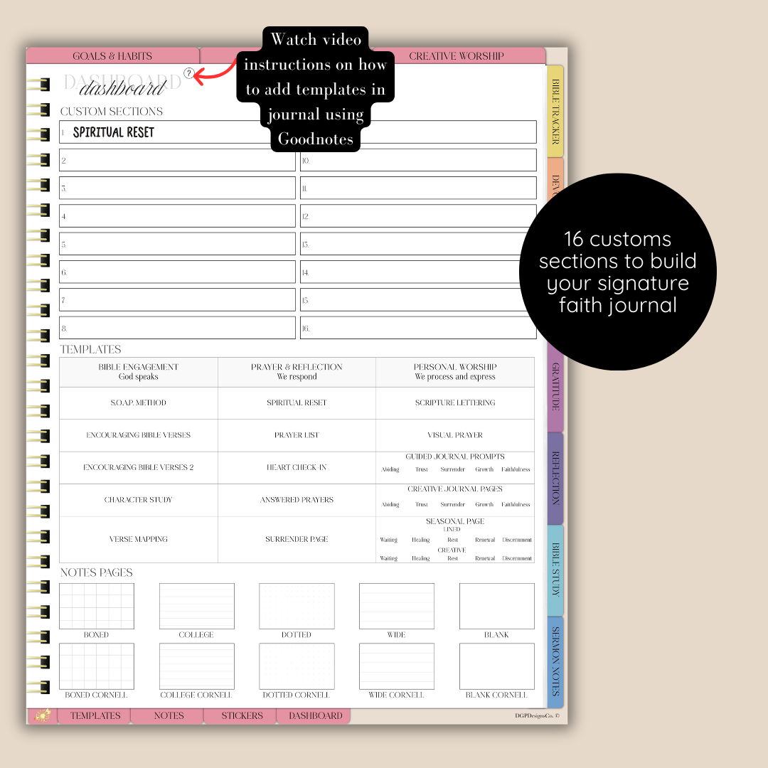 Abiding in Grace Digital Faith Journal