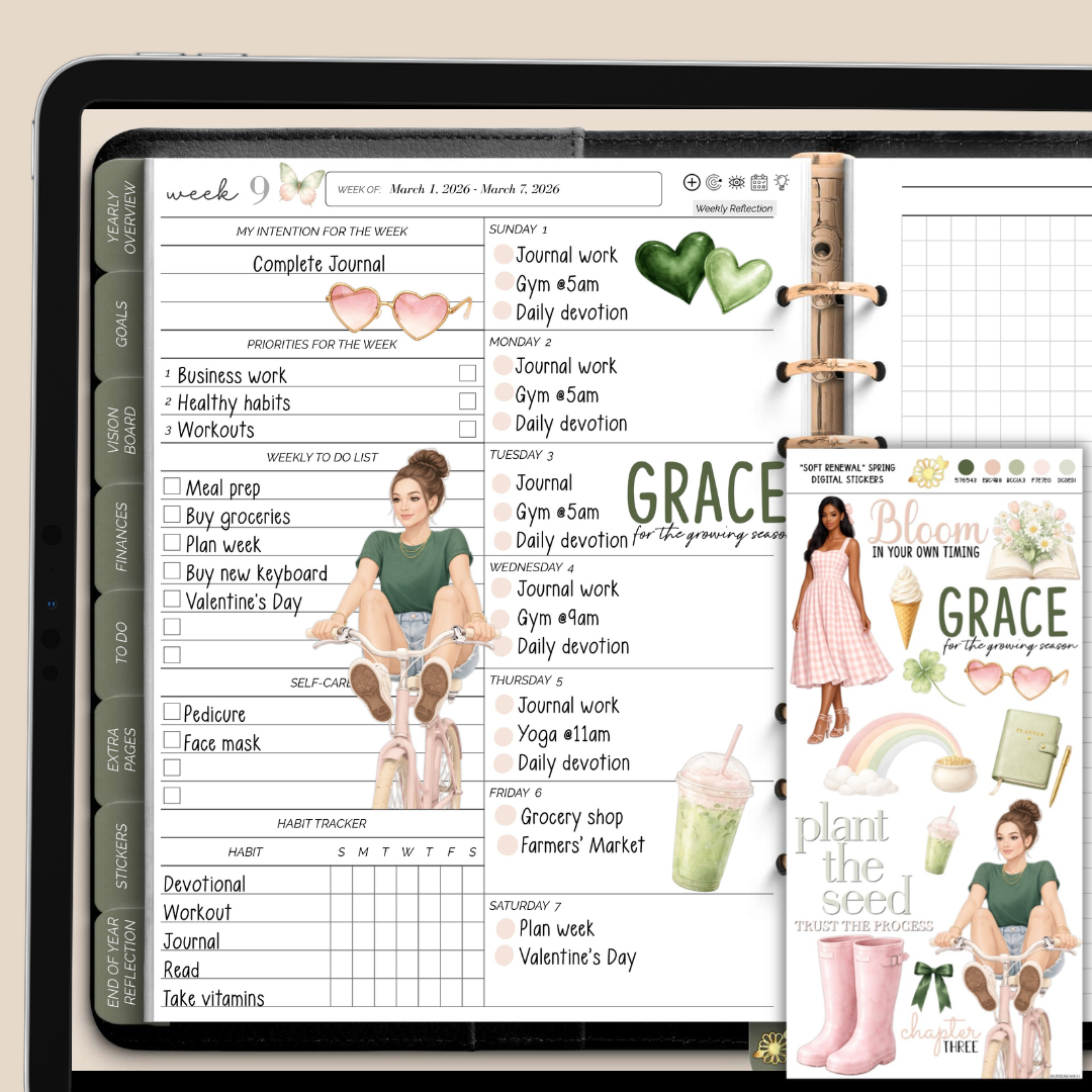 The Renewal Collection March Digital Stickers
