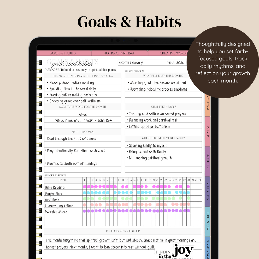 Abiding in Grace Digital Faith Journal