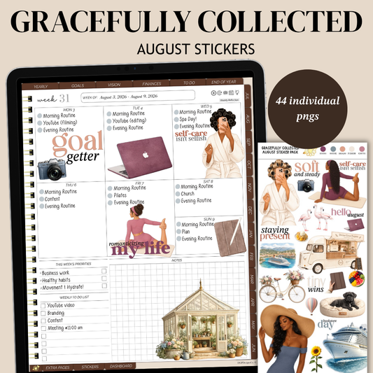 GRACEFULLY COLLECTED - August Stickers