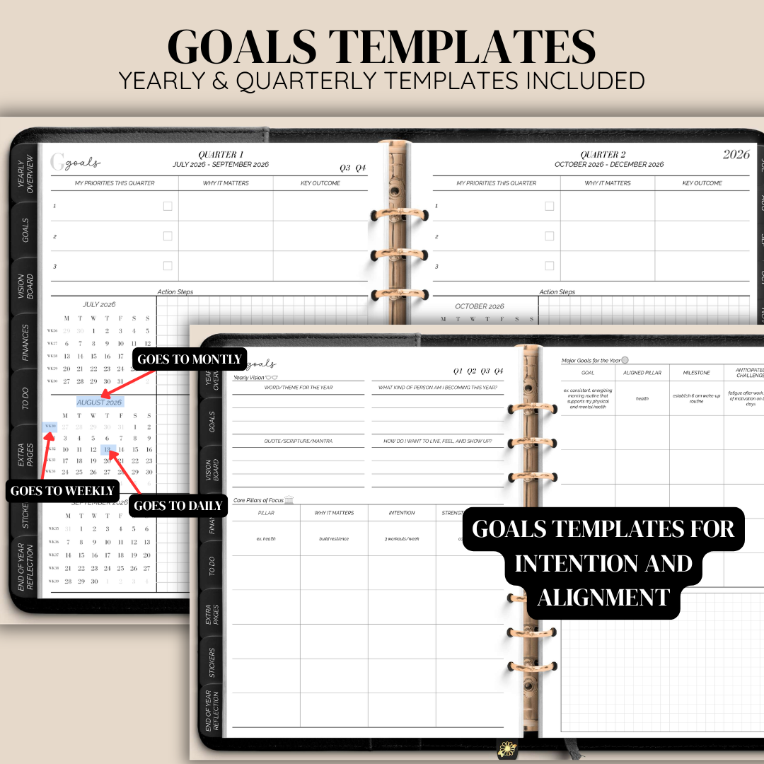 26/27 Midyear Overcomer Landscape Digital Planner - Box & Classic Layout Included