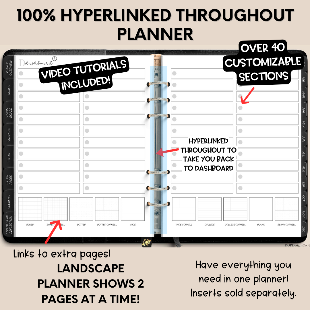 UNDATED - Landscape Overcomer Digital Planner