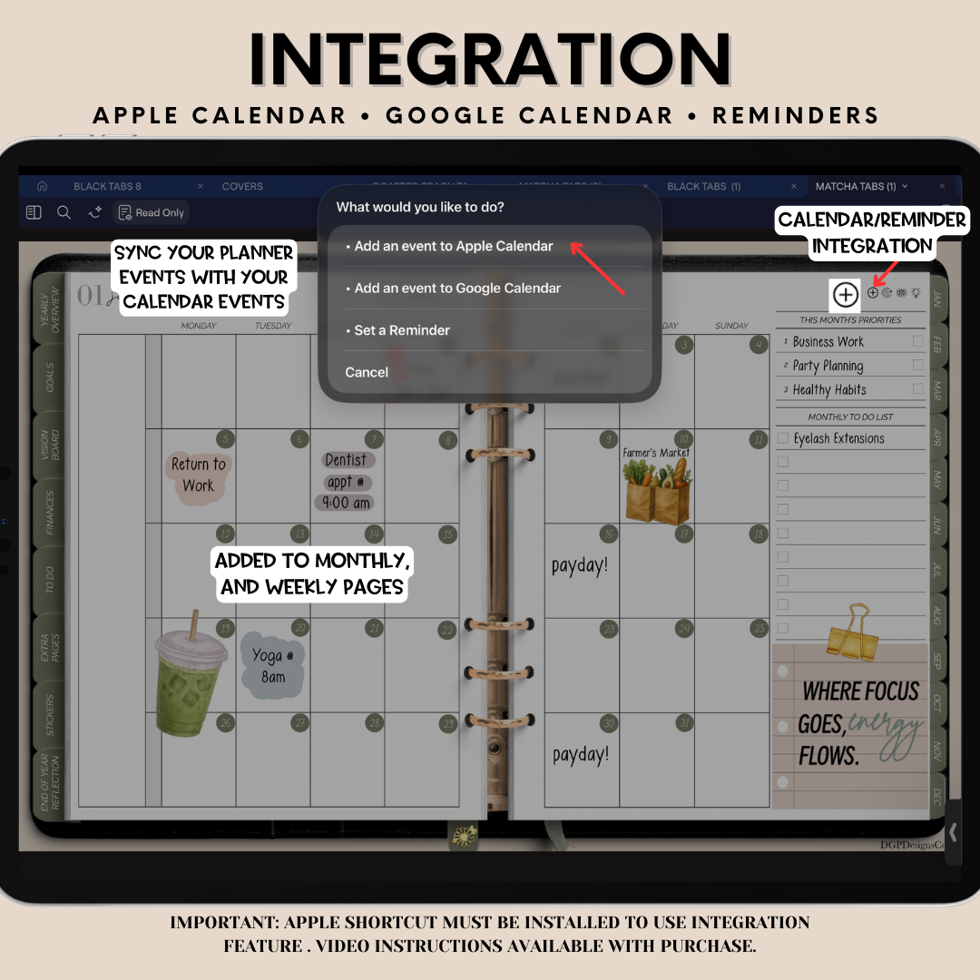 UNDATED - Landscape Overcomer Digital Planner