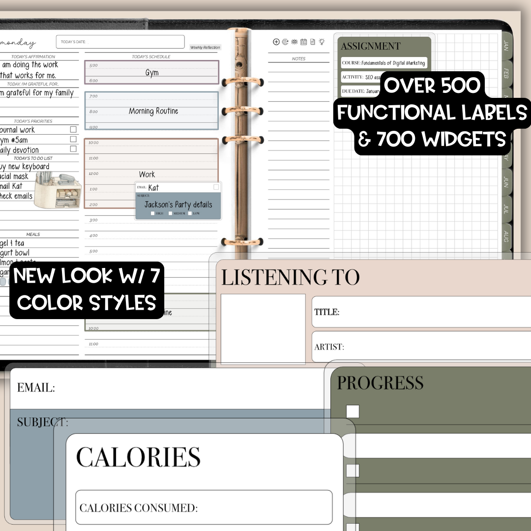UNDATED - Landscape Overcomer Digital Planner