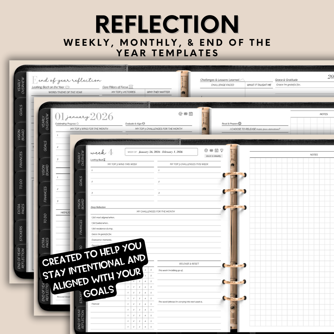 2026 Overcomer Landscape Digital Planner - Box & Classic Layout Included