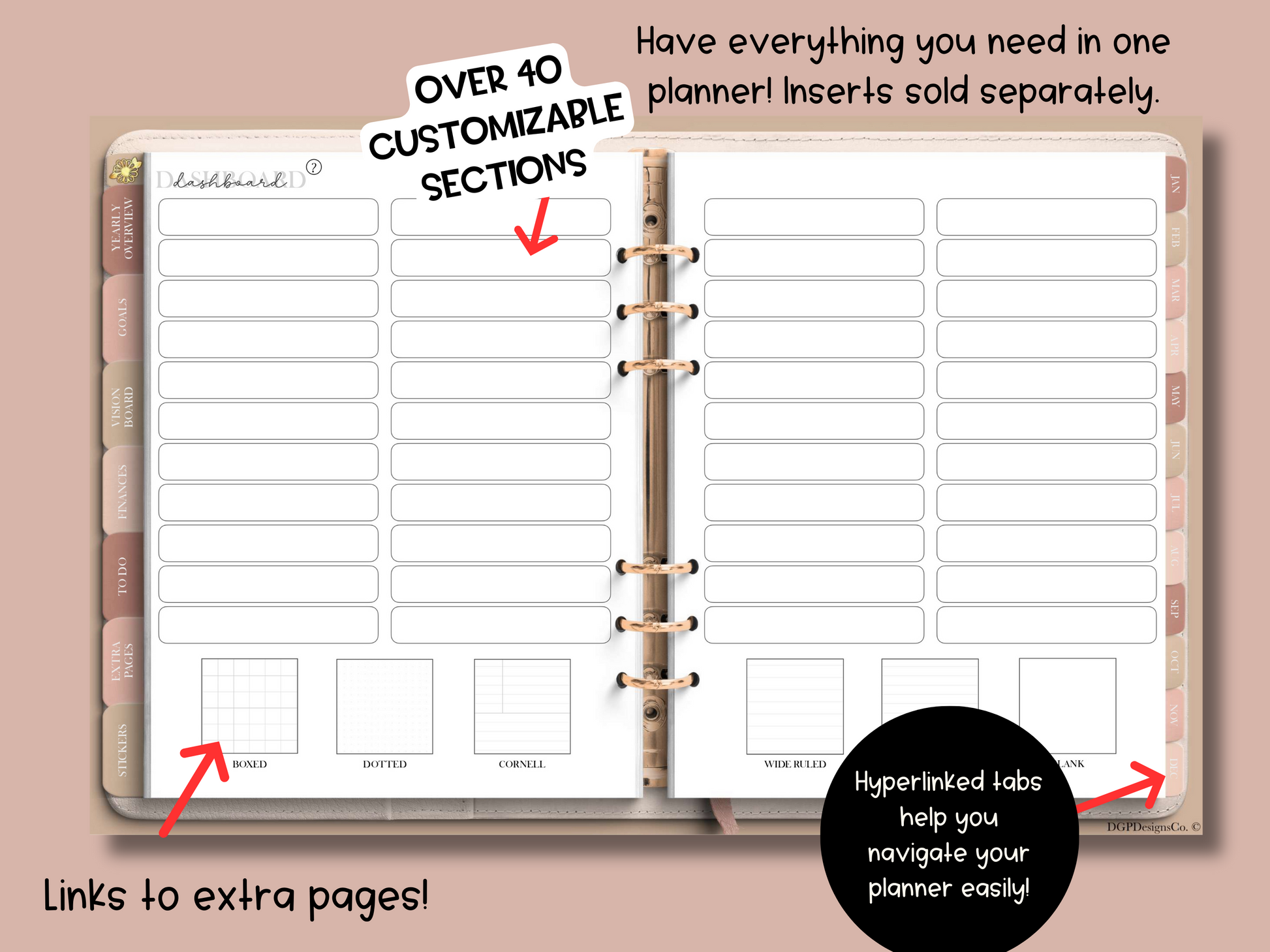 2024 The Overcomer Digital Planner - Stay Focused Stay Humble Stay B –  DGPDesignsCo.