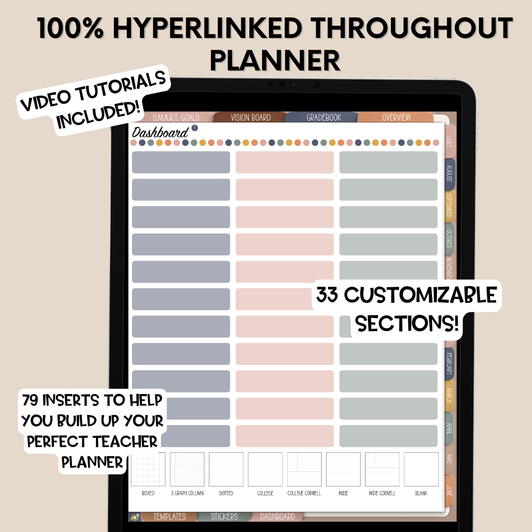 The Dynamic Teacher Planner - Portrait Orientation