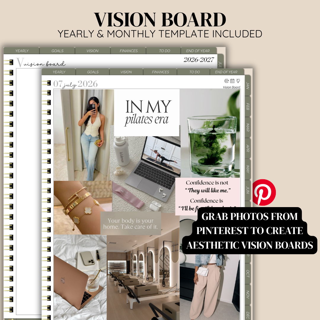 26/27 Midyear Overcomer Portrait Digital Planner - Box and Classic Layout Included