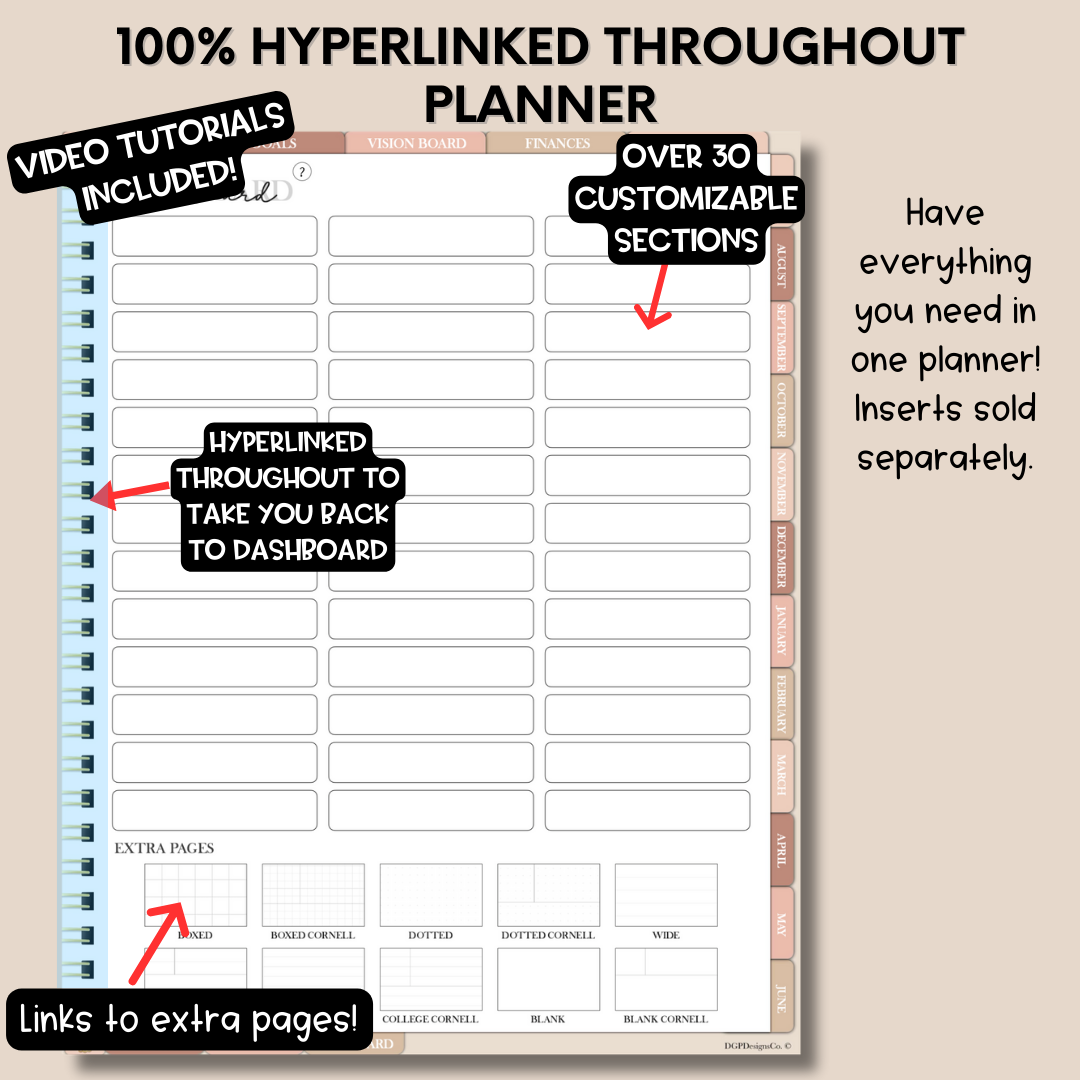 2024-2025 Midyear "The Overcomer" Digital Planner - Portrait