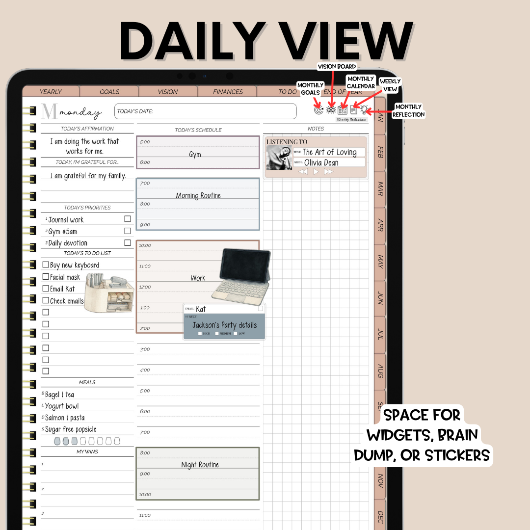UNDATED - Portrait Overcomer Digital Planner