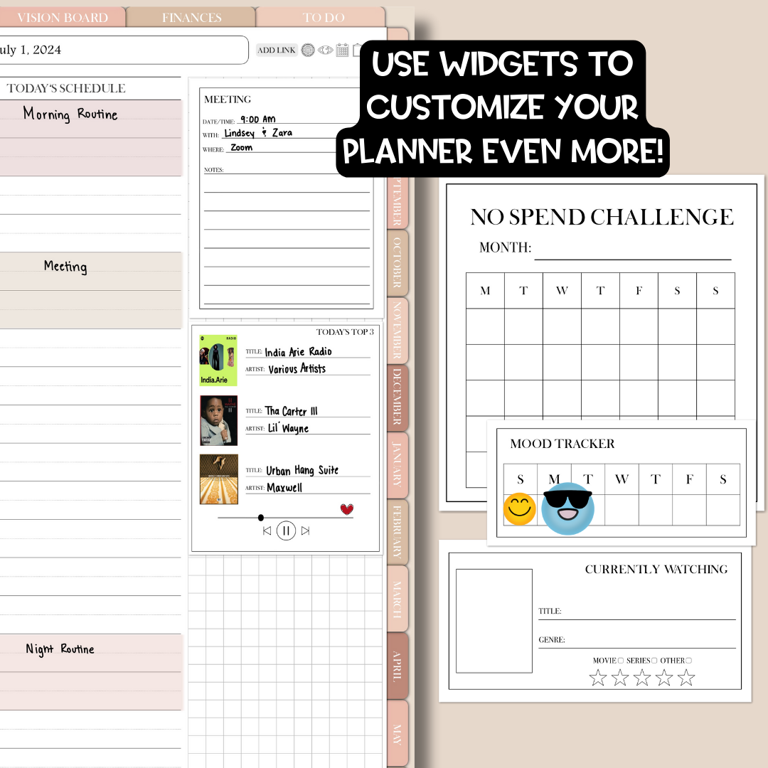 2024-2025 Midyear "The Overcomer" Digital Planner - Portrait