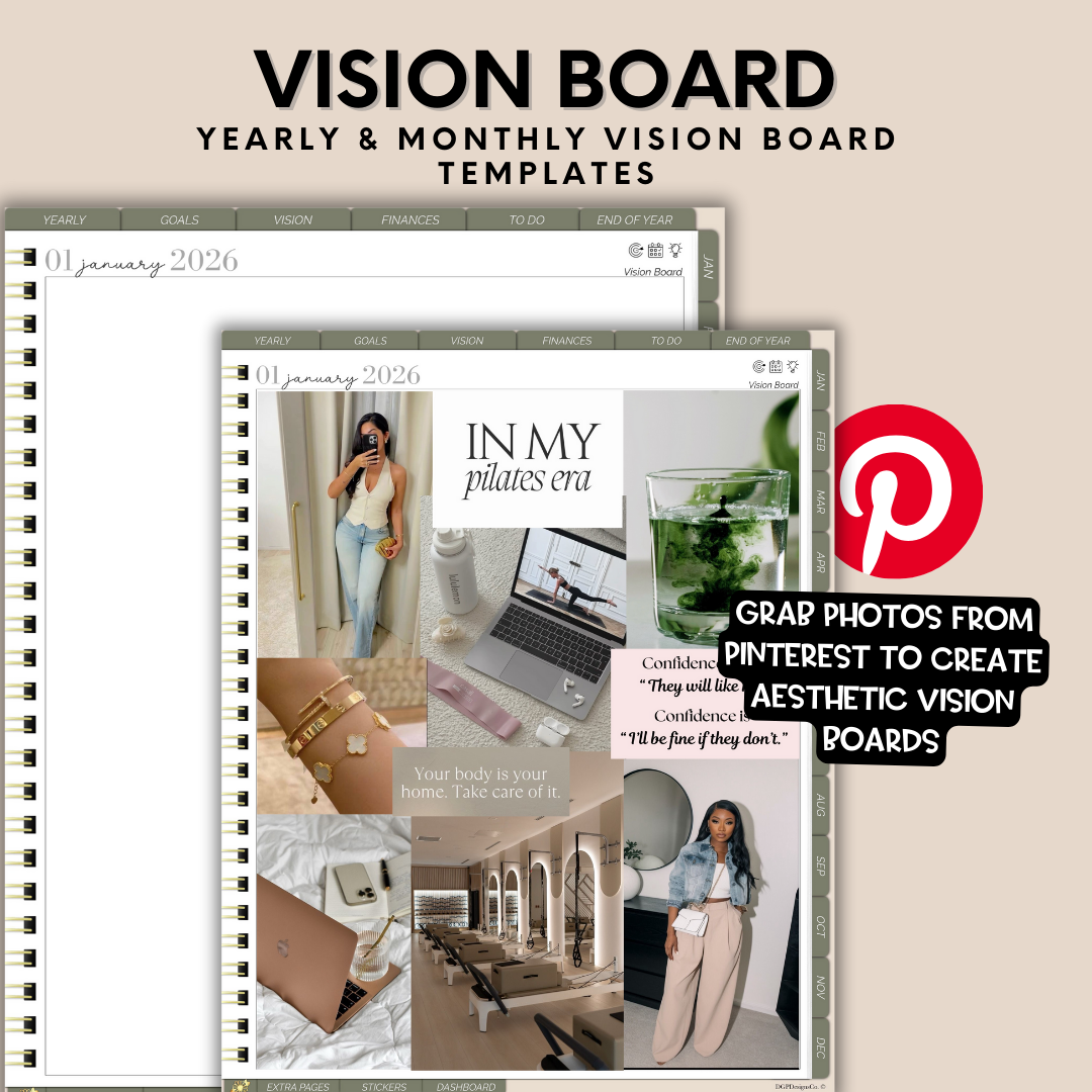 2026 Overcomer Portrait Digital Planner - Box and Classic Layout Included