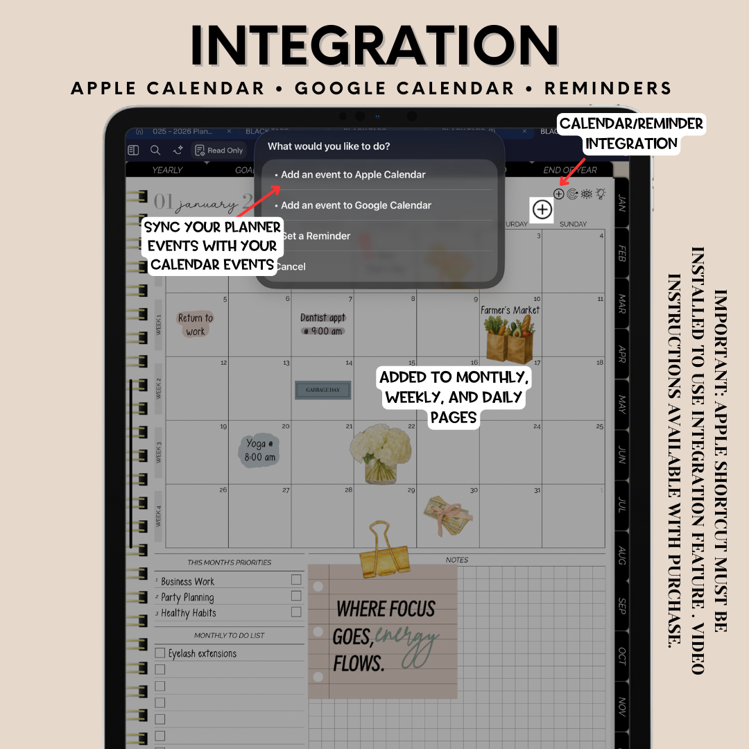2026 Overcomer Portrait Digital Planner - Box and Classic Layout Included
