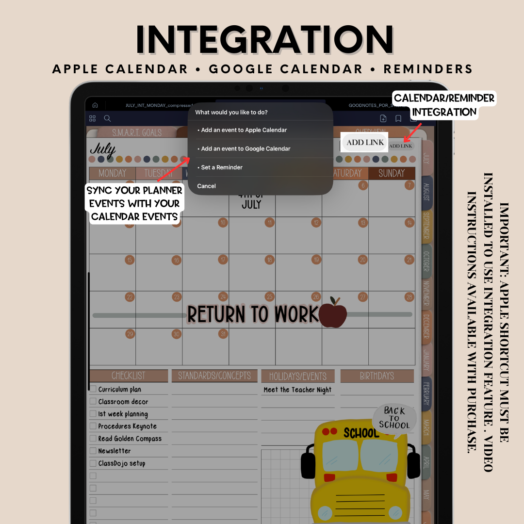 The Dynamic Teacher Planner - Portrait Orientation