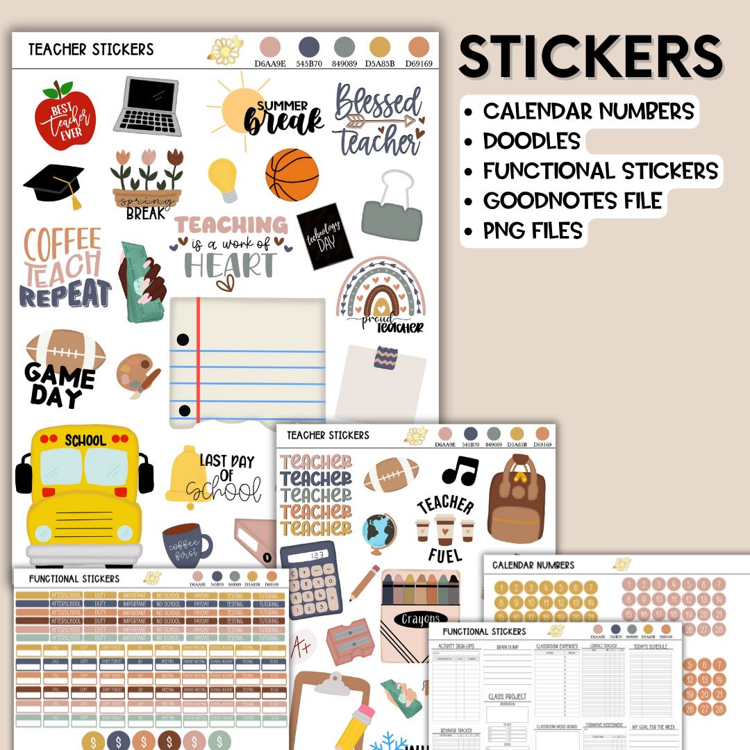 The Dynamic Teacher Planner - Portrait Orientation