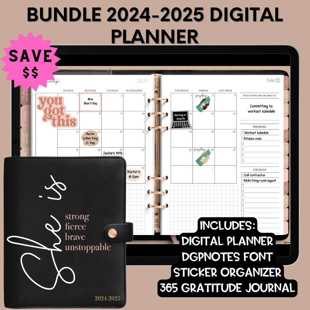 2024-2025 Midyesar Overcomer Planner Bundle - Landscape