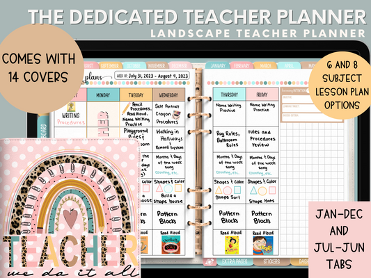 Teacher planner, digital teacher planner, lesson plan template, planner for teacher, teacher digital planner, academic planner