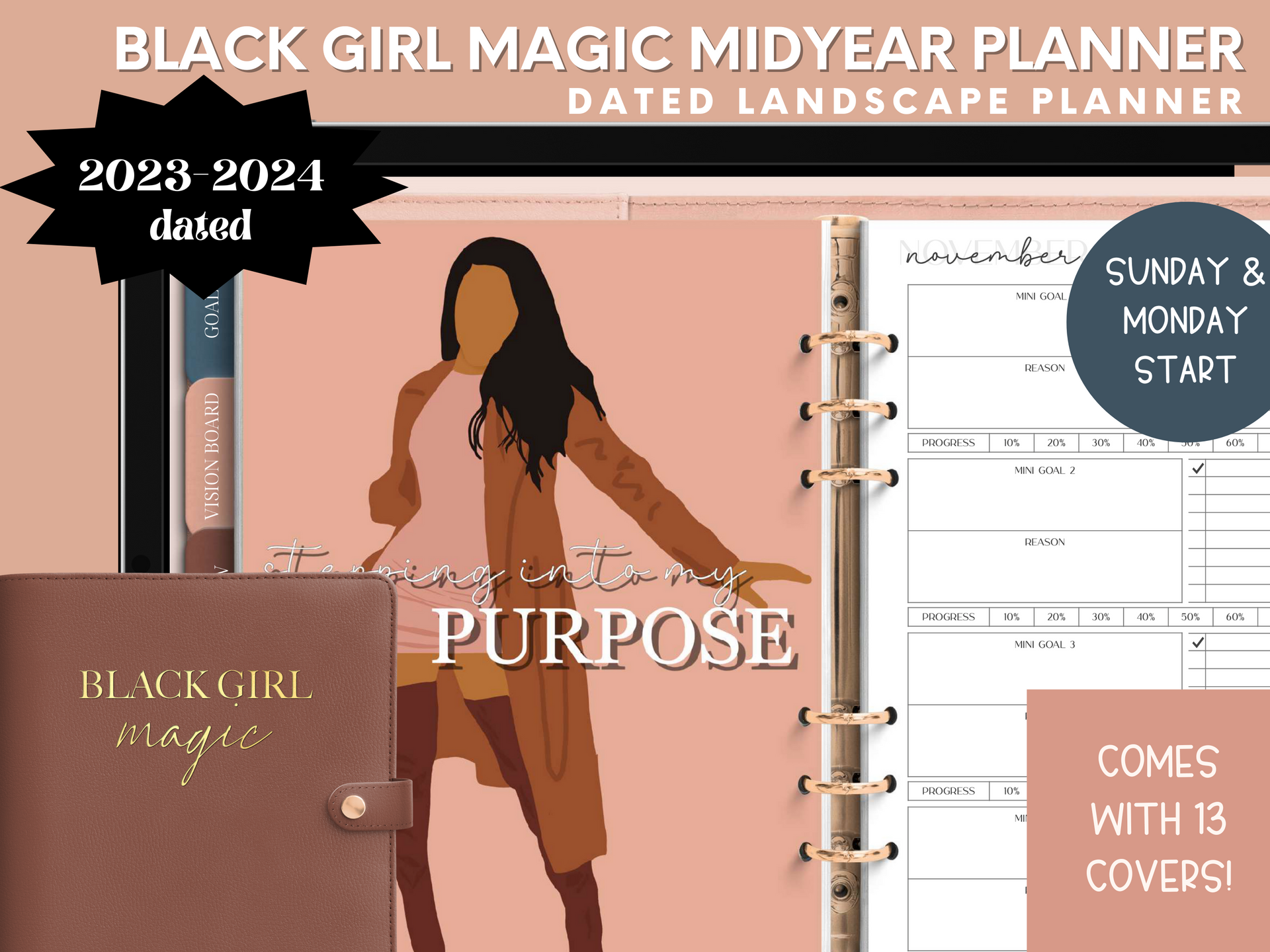 The Black Girl Magic Midyear Digital Planner – DGPDesignsCo.